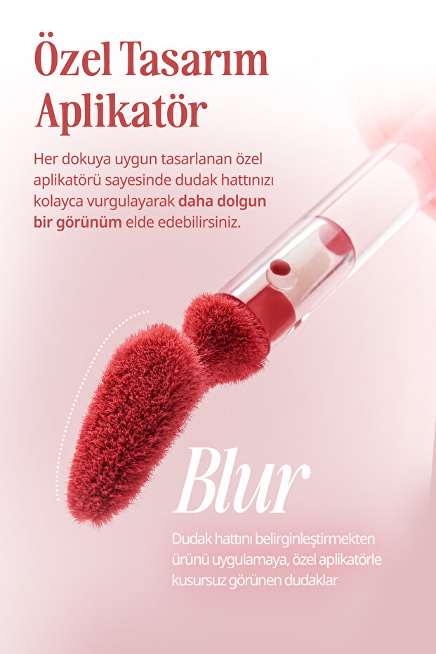 Blur Efekti Veren, Kadife Bitişli, Dolgunlaştırıcı Tint Volumate Blur Tint 103 Cloudy Plum - 7