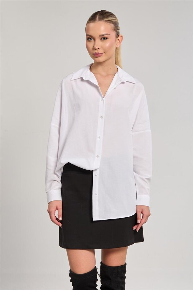 Women's Long Sleeve Shirt - White