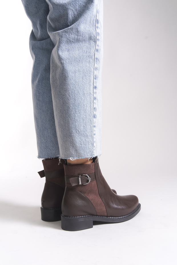 Giselnath Kadın Bot 0012070 Kahverengi Cilt - 4