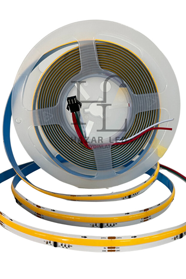 24V 10MM 360 Ledli Pixel Cob Şerit Led Gün Işığı IP20 5 Metre - 3