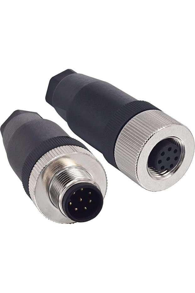 M12 5 Pin Male & Female Socket Panel Aviation Wire Connector,12mm Industrial Circular Connector IP67
