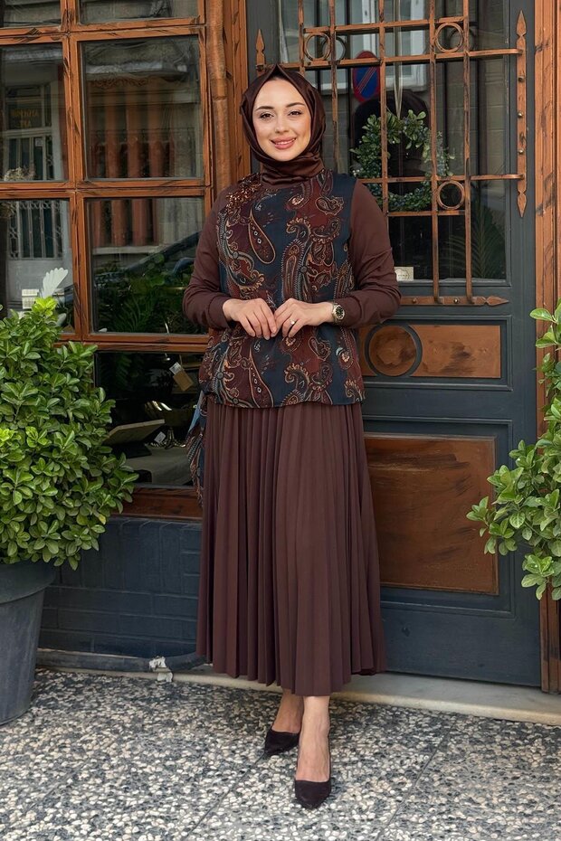 بلوزة منقوشة عرقية - 1