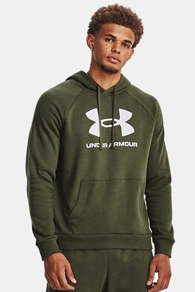 سويت شيرت رجالي بشعار UA Rival Fleece Logo Hd