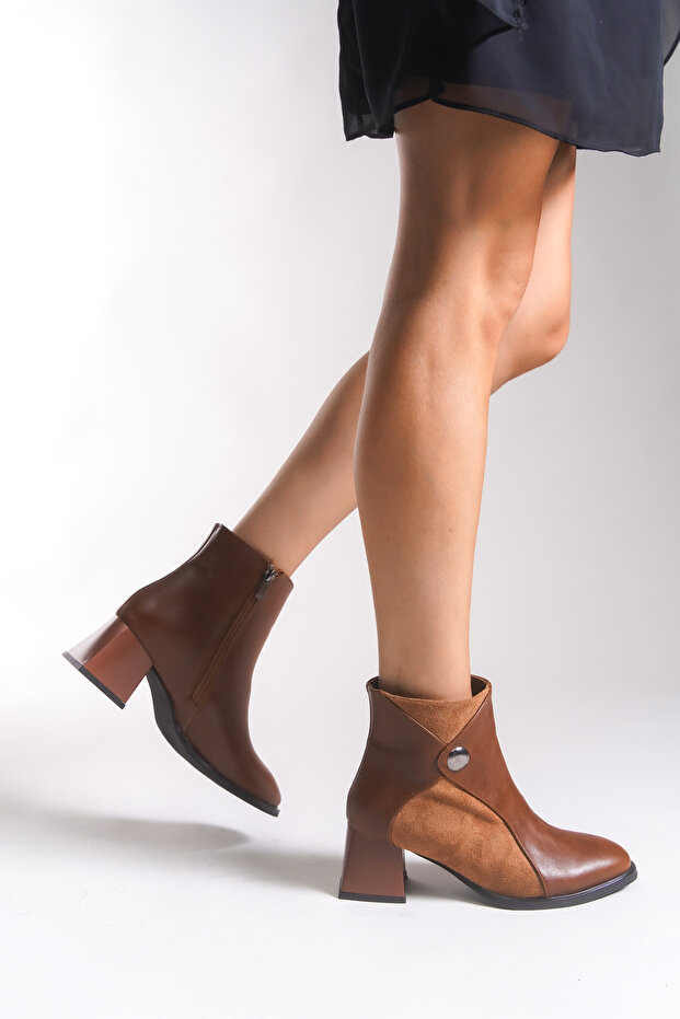 Jacsalia Kadın Bot 0012855 Taba Cilt - 4