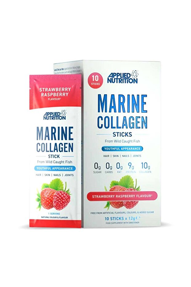 Marine Collagen Stick, Strawberry & Raspberry, Supports Bones, Joints