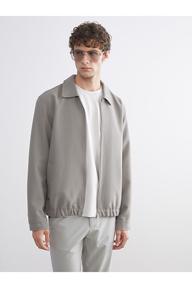 Ozmarka New Season Green Shirt Collar Men's Jacket
