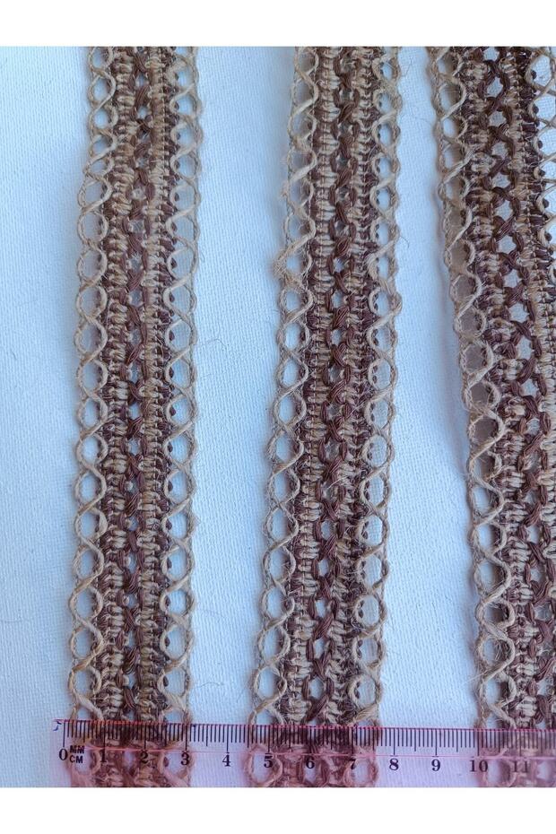 شريط محبوك منقوش من الخوص - 5