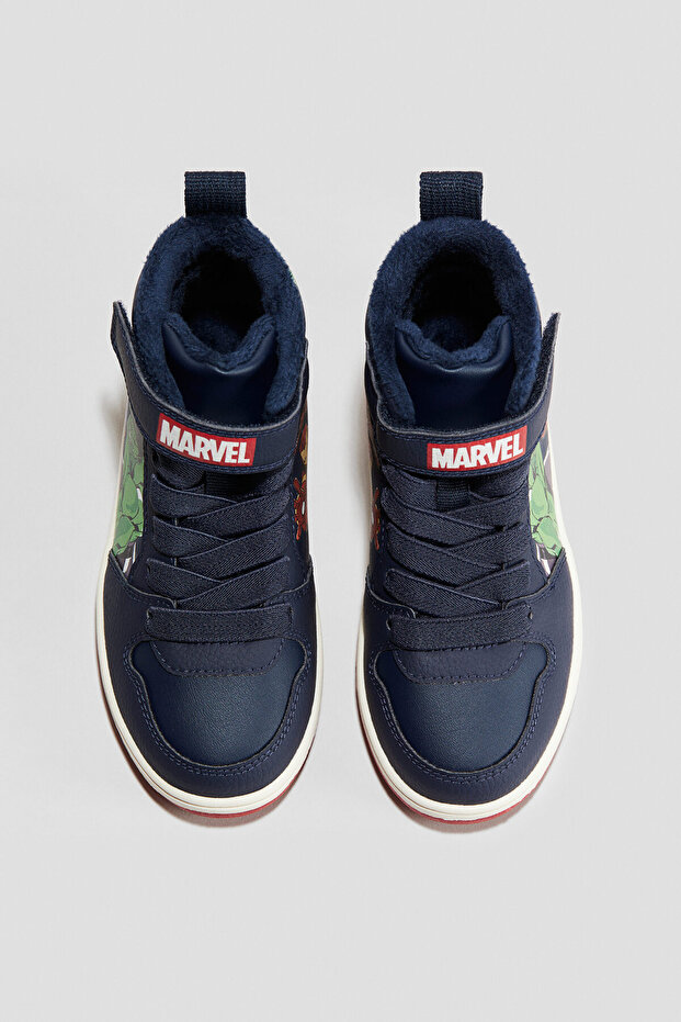 Yüksek Boğazlı Sıcak Tutan Astarlı Spor Ayakkabı - 2