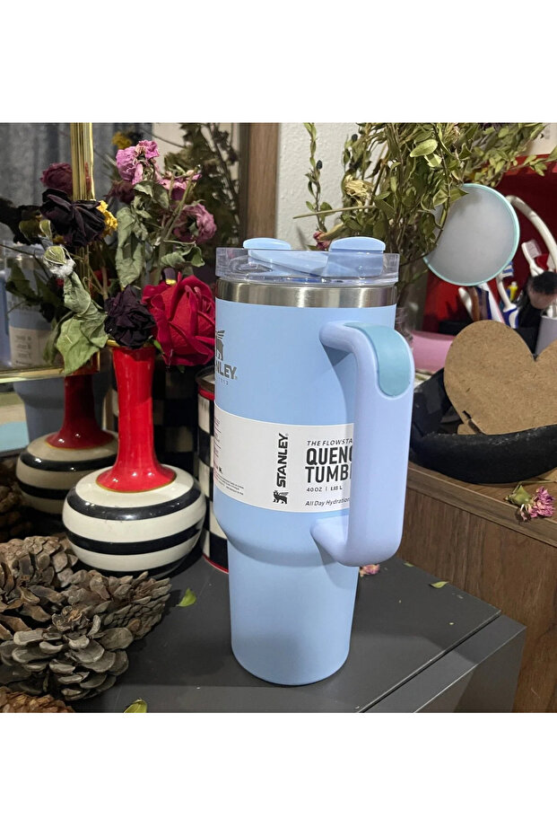 pipetli Quencher H2.0 Flowstat Paslanmaz Çelik Yalıtımlı Bardak 40 Oz 1,18 Lt Orchid - 2