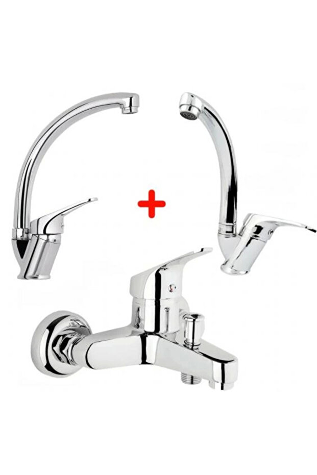 Mix Bathroom Faucet Sink Sink 3 Piece Set
