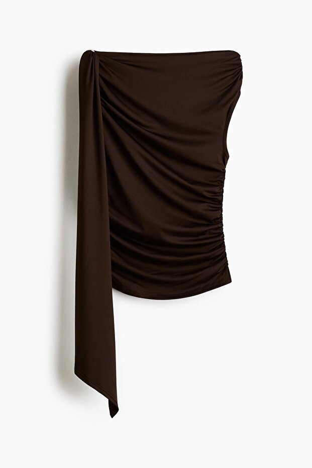 Tek Omuzlu ve Drapeli Üst - 1