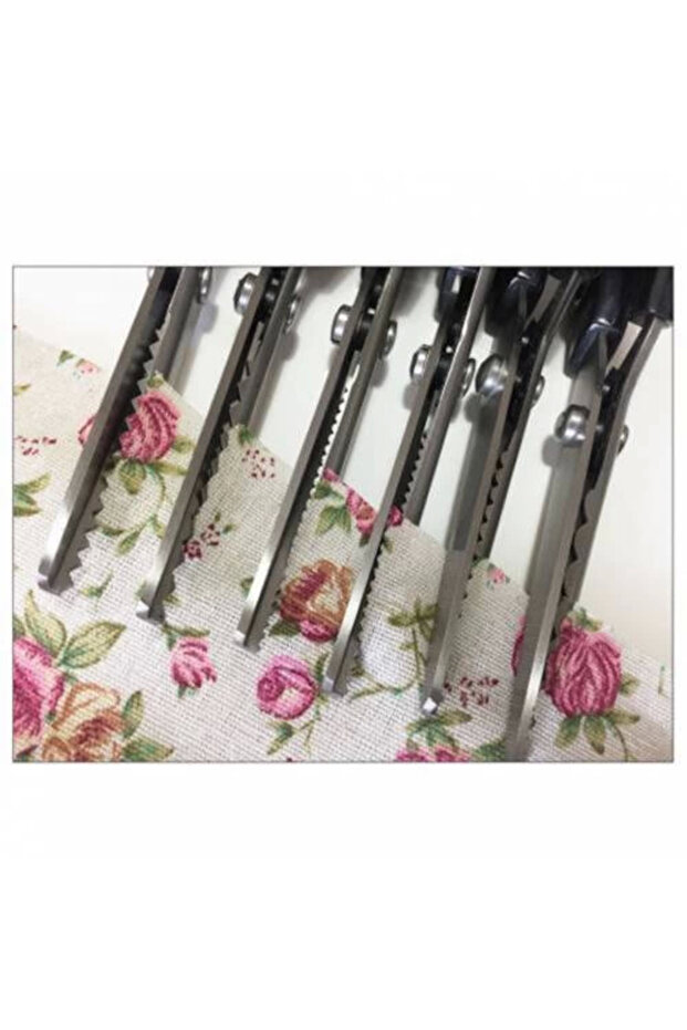 مقص قطع متعرج، مقص خياطة مسنن منقوش، قماش للخياطة ( ) TYGOO - 5