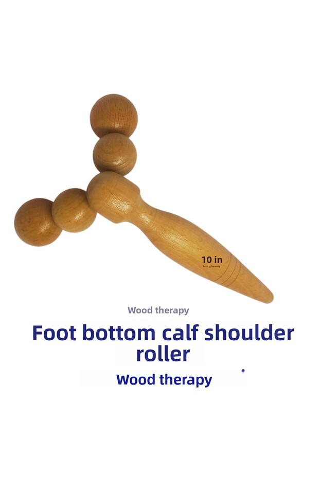 Maderoterapi Wooden Roller – Foot, Calf and Shoulder Massager