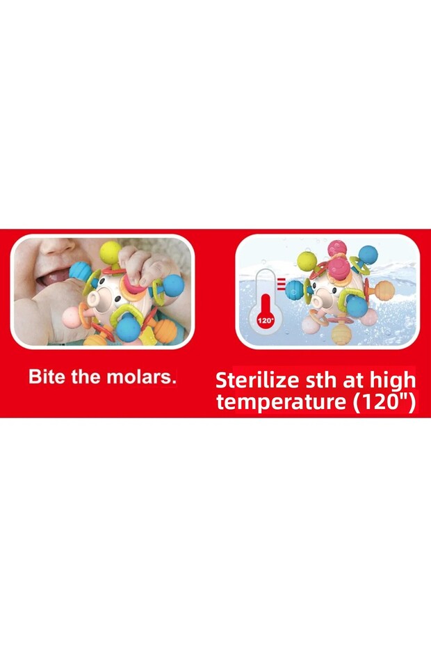 لعبة تسنين على شكل سمكة قنفذ دوارة - 5