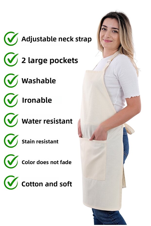 مريلة مطبخ بسيطة قابلة للتعديل - 4