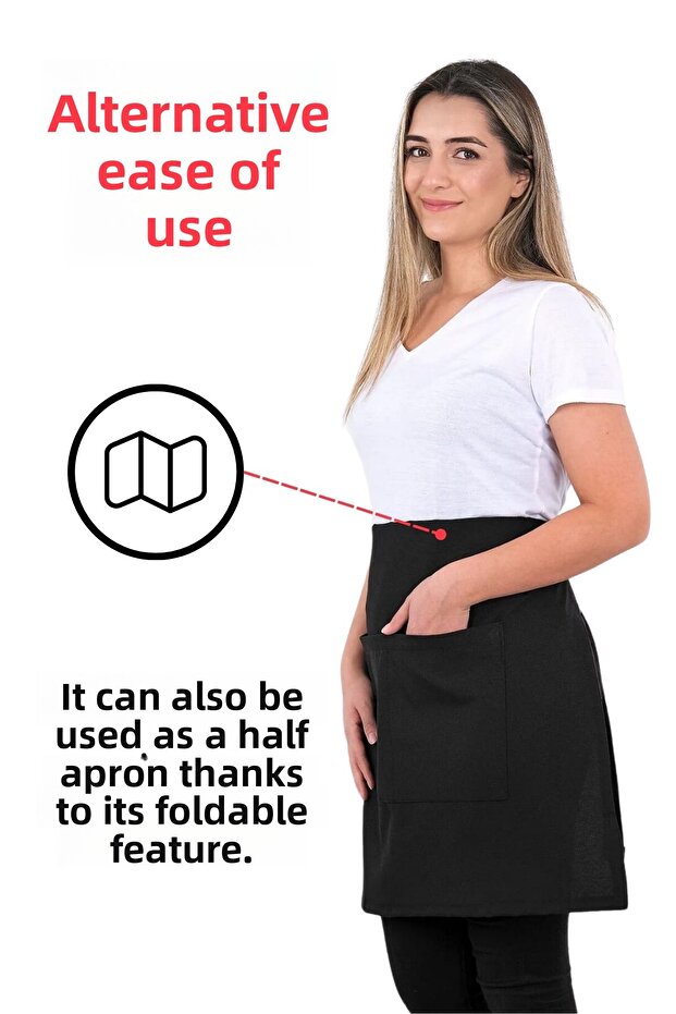 Simple kitchen apron with adjustable strap - 7