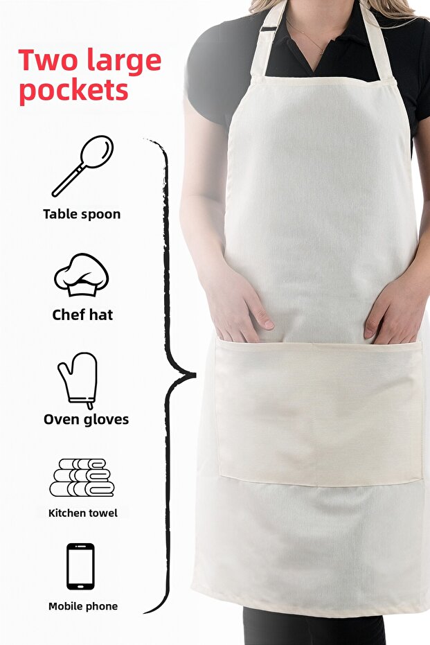 مريلة مطبخ بسيطة قابلة للتعديل - 2