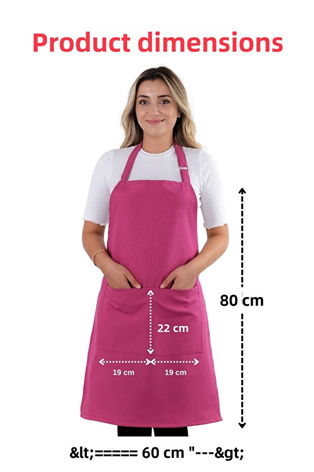 Simple kitchen apron with adjustable strap - 6