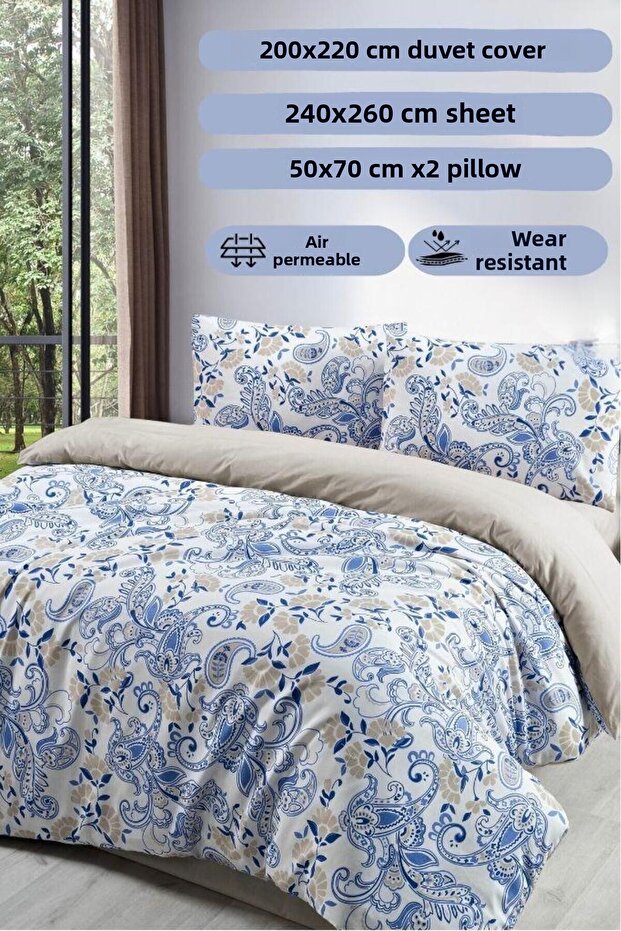 Sada povlečení na dvojitou přikrývku 4 kusy Hürrem Multi Color - 200x220 - 1