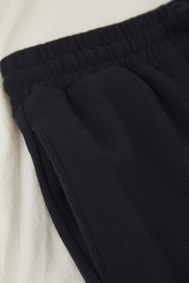Lacivert Regular Kesim Paça Lastikli Yumuşak Tuşeli Dokulu Örme Pijama Altı TMNAW26PJ00000 - 6