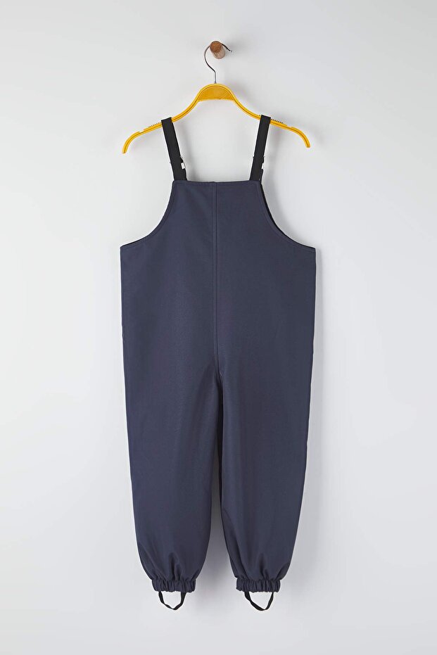 Indigo Düz Halter Yaka Regular Unisex Çocuk Yağmur Tulumu TKDAW26TU00001 - 5