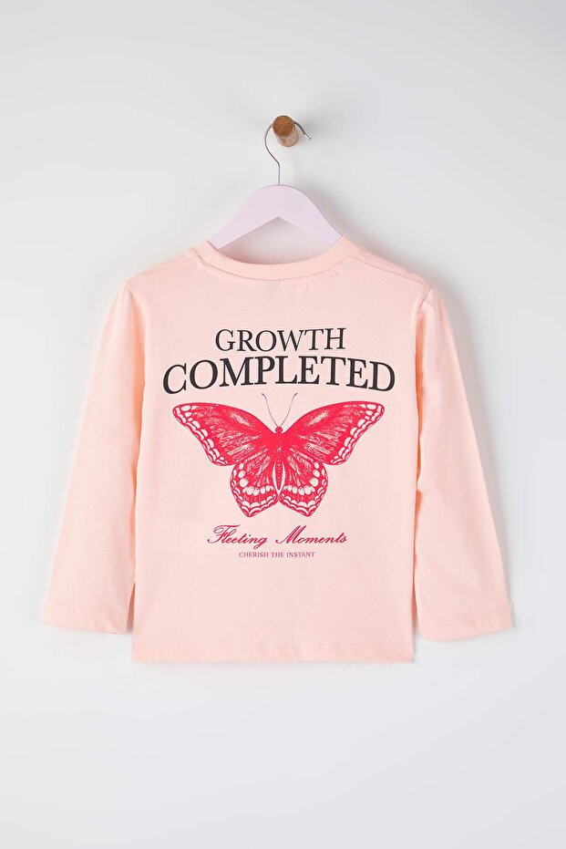 Açık Pembe 100% Pamuk Animal Baskılı Regular Kız Çocuk Örme T-Shirt TKDAW26TS00007 - 3