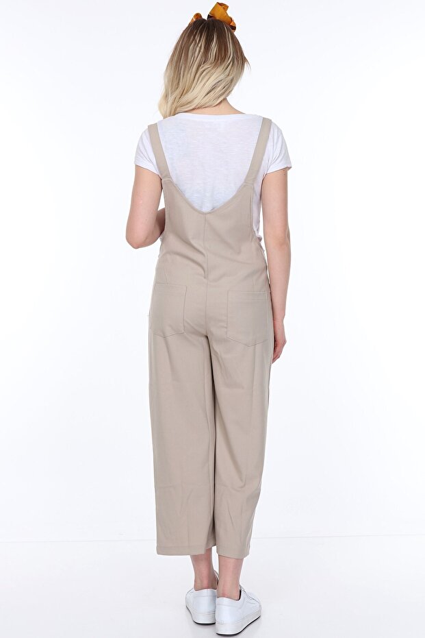 MYRA6101 - Bej Hamile Salopet - 5