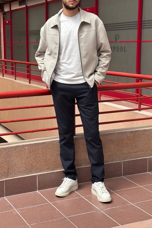 Male, with Elastic Waist, Summer-Spring, Old Money Culture, Cotton, Linen Woven Pants 290