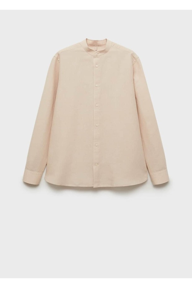 Hakim yaka keten gömlek - 3