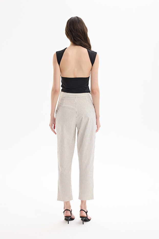 Sırt Dekolteli Basic Bluz Siyah - 5