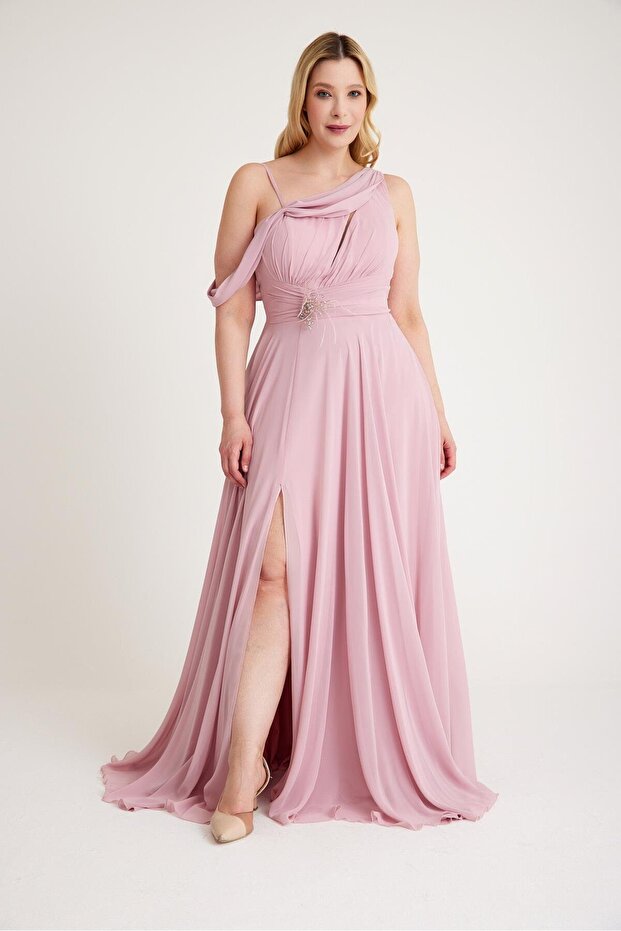 5735ŞİF ŞİFON ABİYE ELBİSE - 5