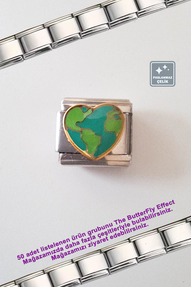 Italian Steel Bracelet - Single Charm