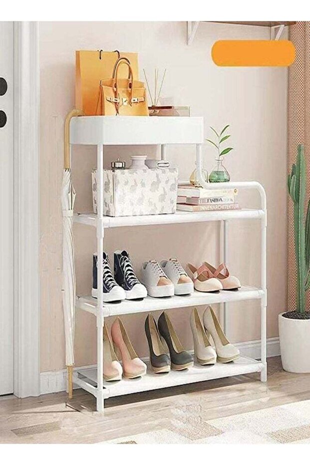 4 Layers Creative Home Cabinet Large Capacity Shoe Organizer Rack Storage Furniture 60 x 21 x 62 CM