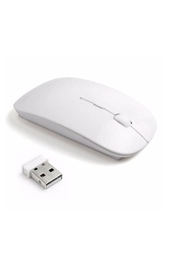 Portable 2.4GHz Slim Silent Click Wireless Optical Laser Ergonomic Mouse with USB Receiver Long Rang