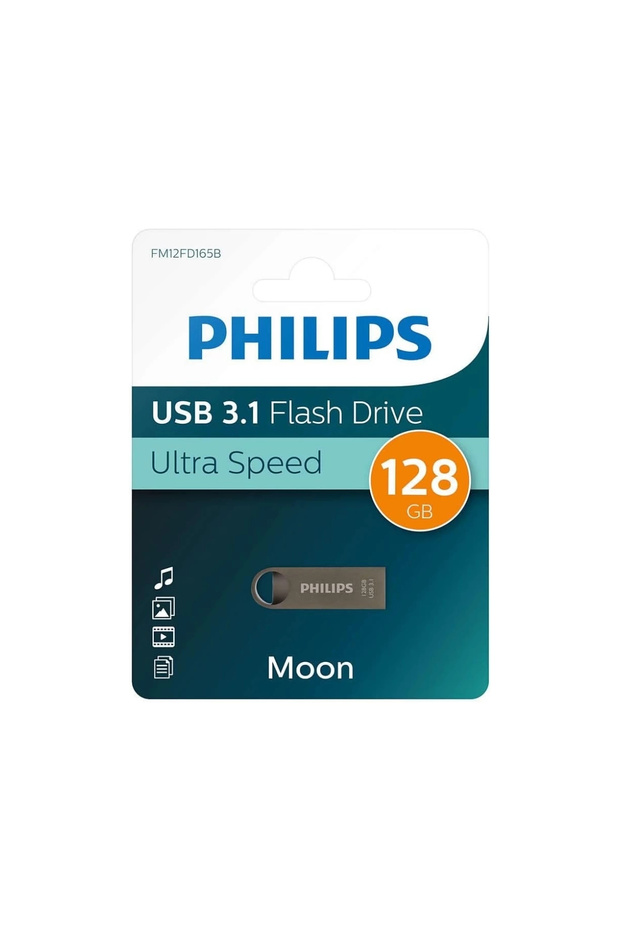 Moon 128 Gb USB 3.1 Ultra Speed Metal USB Flash Memory Gray