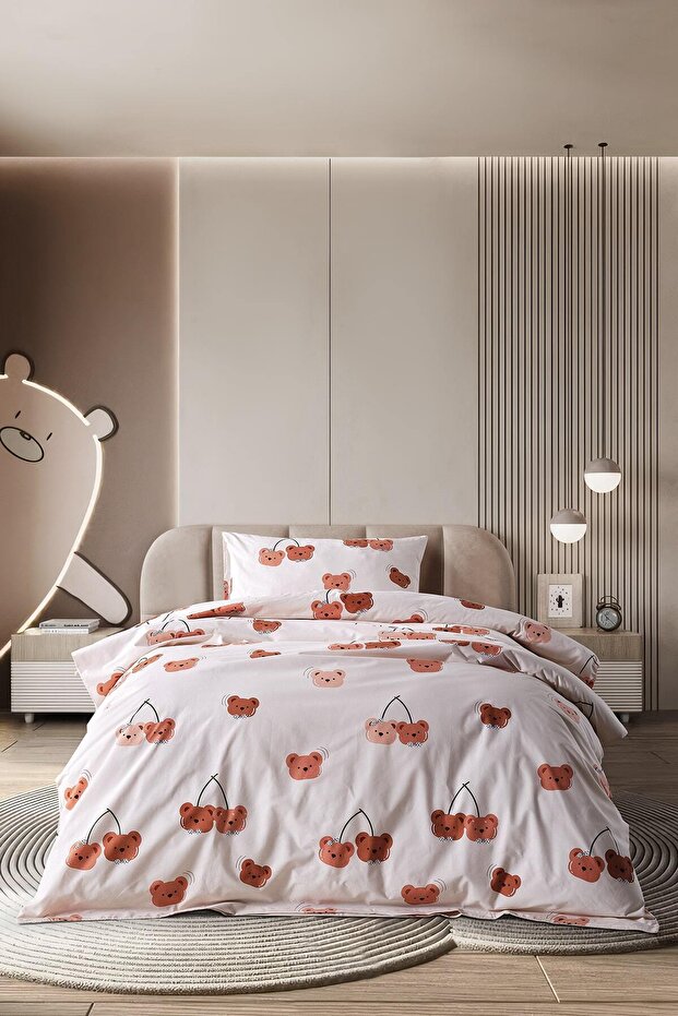 Ranforce Joyful Bearberry Nevresim Takımı Tek Kişilik - 1