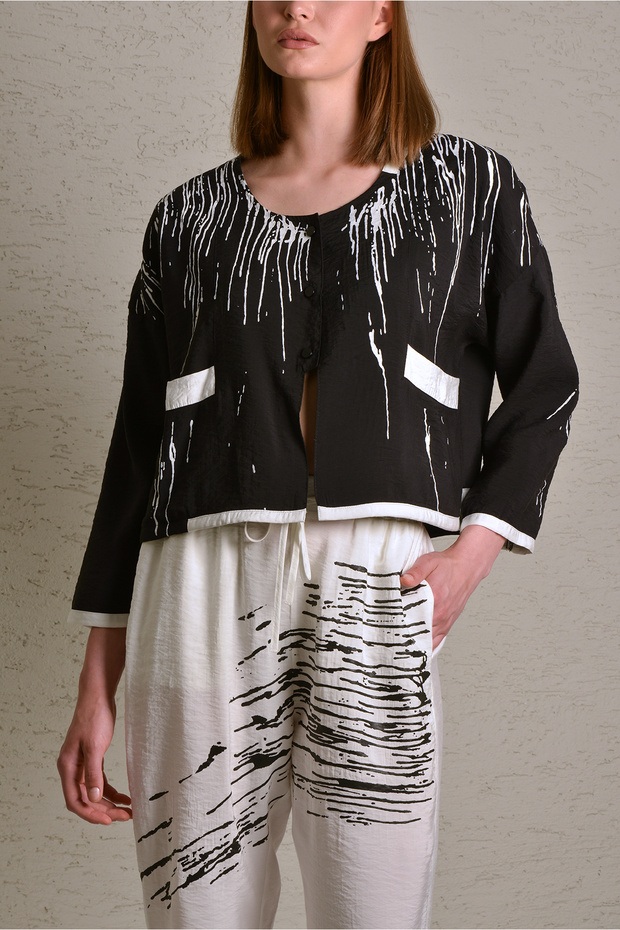 24Yc022 Printed Jacket - 3