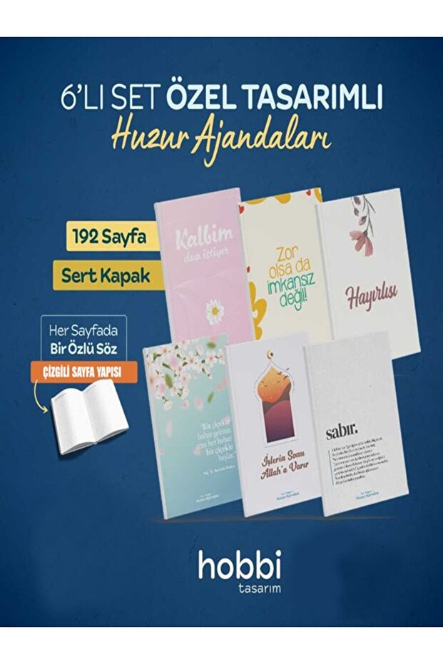 6-Piece Set Special Designed Serenity Planners - II Islamic Design Planner