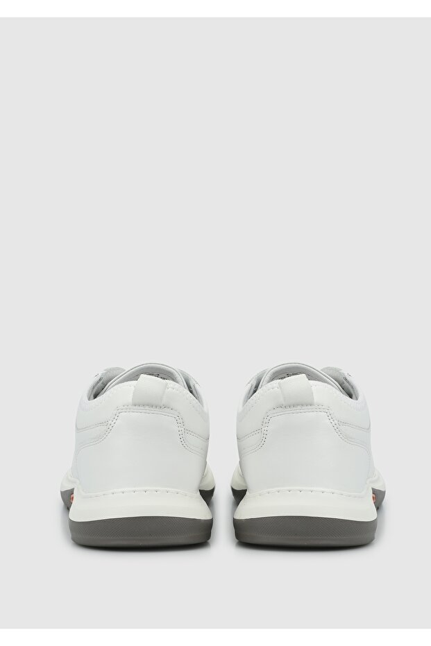 Beyaz Deri Erkek Sneaker - 4
