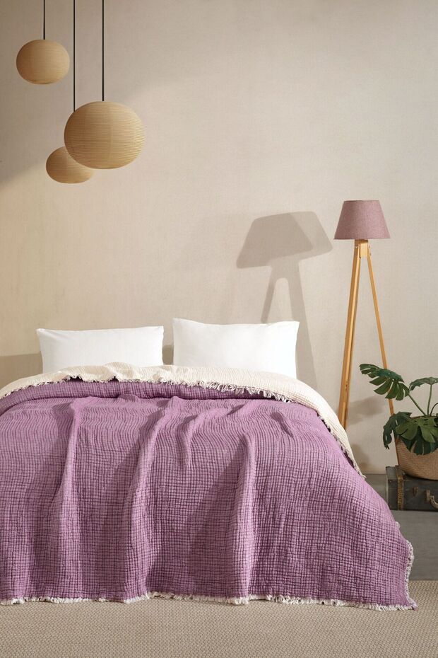 Single 5 Layer 100% Cotton Muslin Bedspread