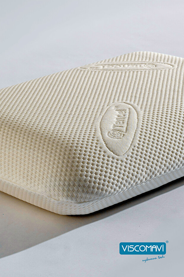 Klasik Visco Yastık (ASSOS) Doğal Lifli Kılıflı | Astarlı | Dayanım Testli | Büyük Boy - 3