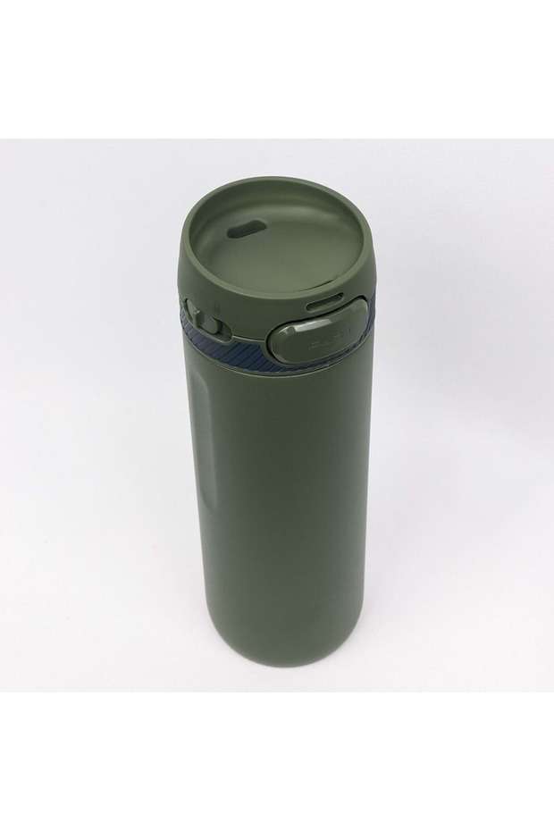 Squid Thermos 600ml Locking Lid Flask Khaki - 2