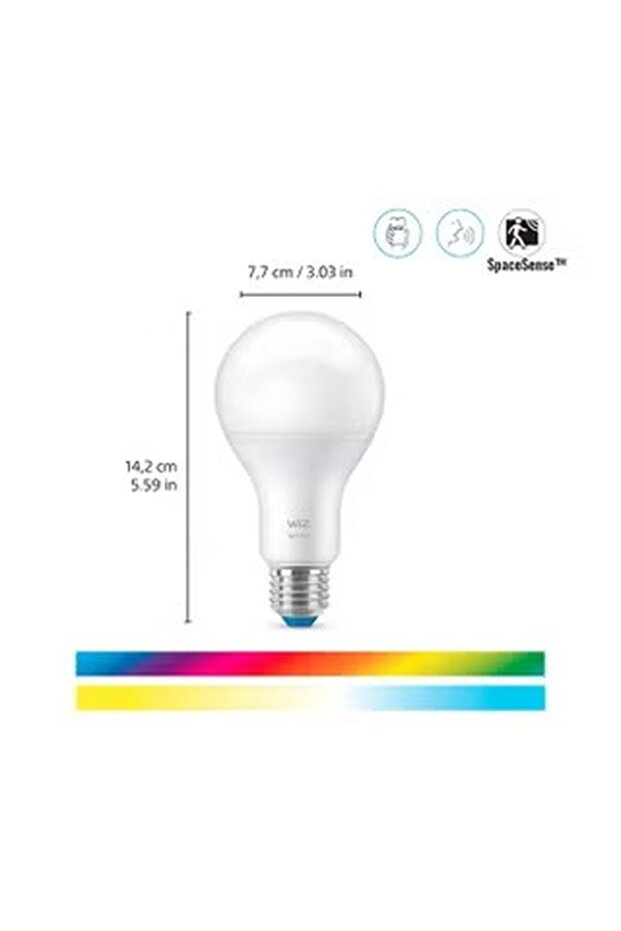 Smart LED Bulb A67 E27, 100W, RGB, Wi-Fi And Bluetooth, Works with Alexa And Google Assistant - 8