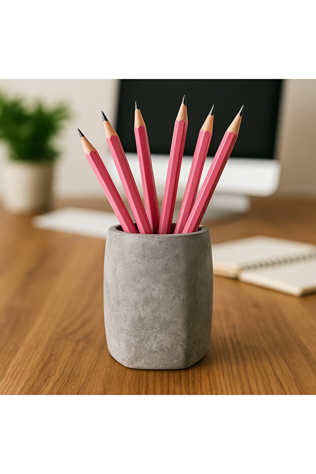 Concrete Gray Pen Holder