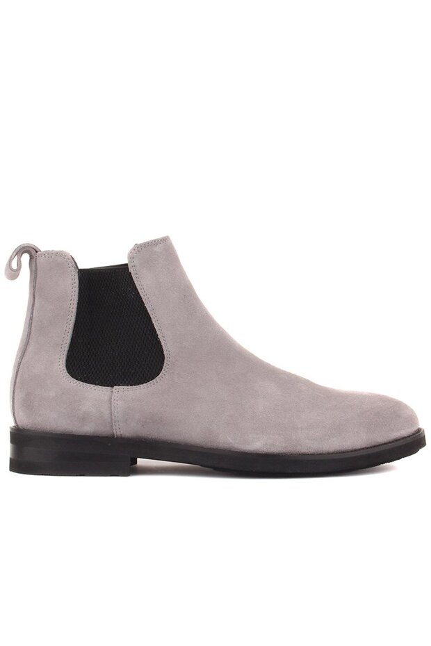 - Gray Suede Leather Eva Sole Men's Chelsea Boots 102-201-01Eva