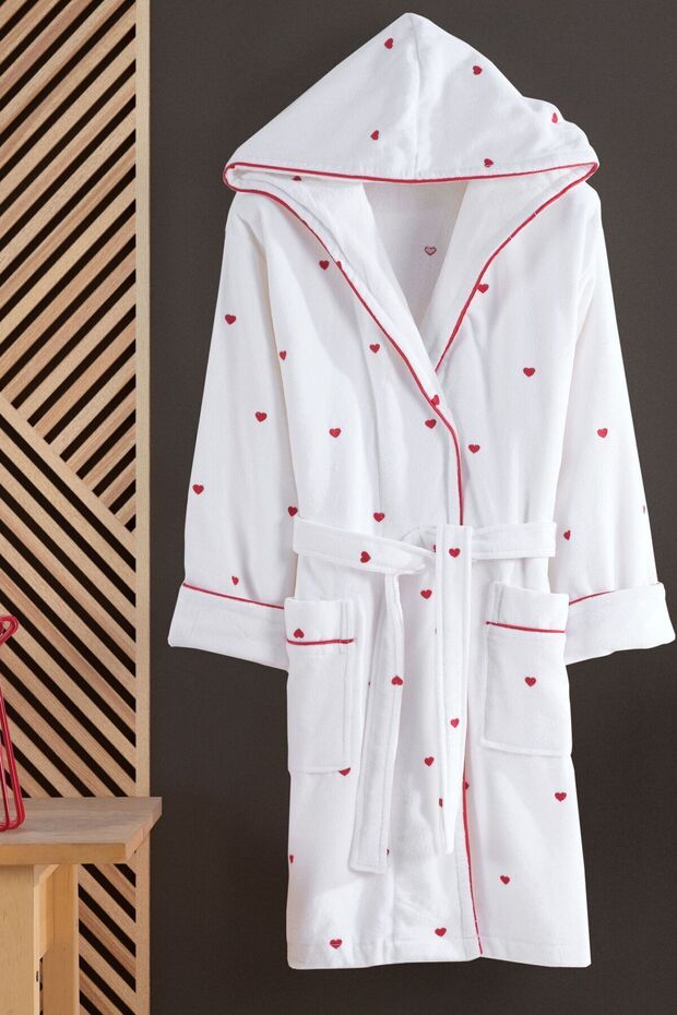 Love Series Heart Hooded (Children's Bathrobe)