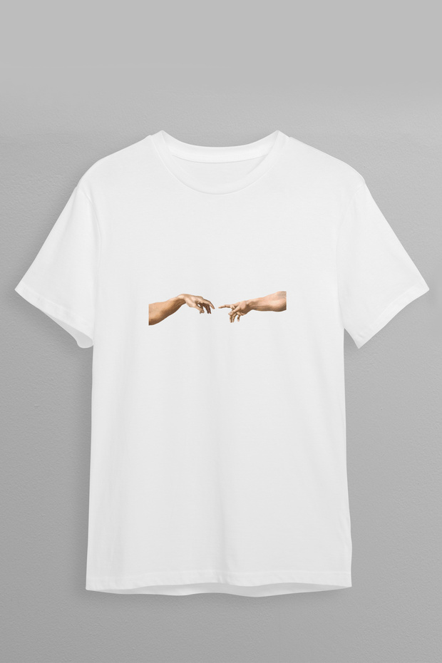 Design Michelangelo 2 Pre-Printed Oversize Cotton Crew Neck Unisex T-Shirt