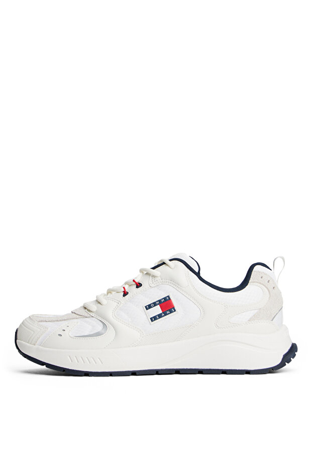 Ekru Erkek Sneaker TJM RUNNER MIX MATERIAL - 3