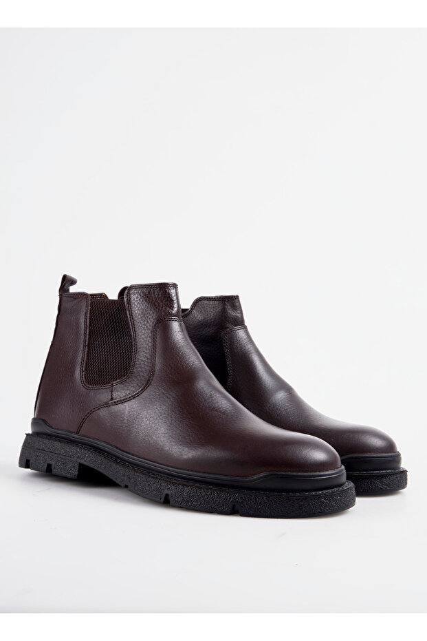 Deri Kahve Erkek Bot NIKO-DENY - 2