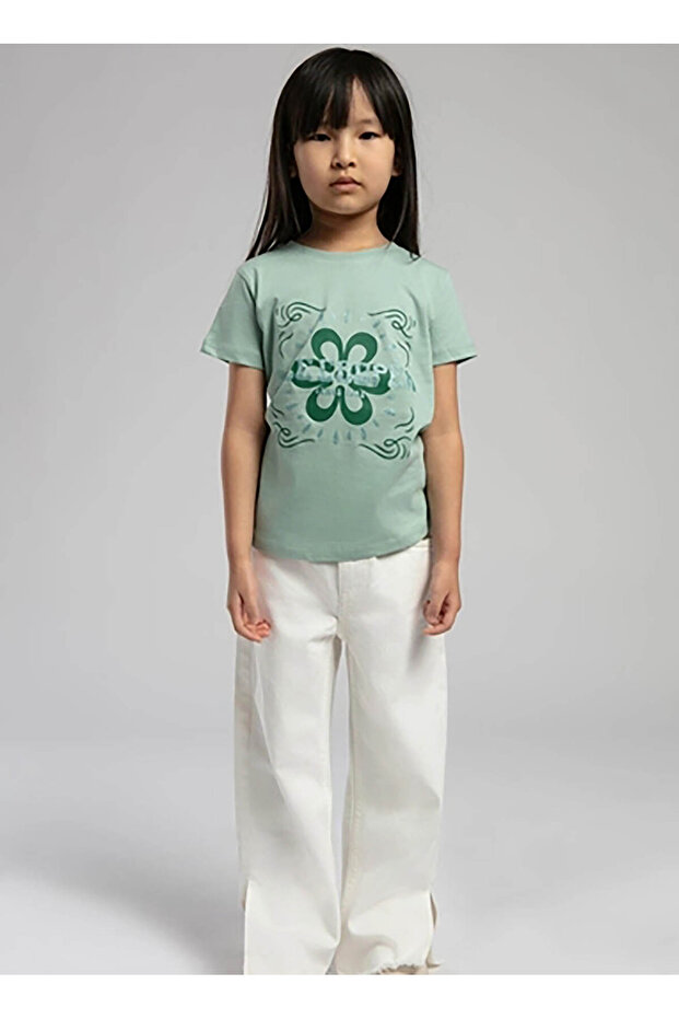 Printed Mint Girl's T-Shirt 252 Lcg 242008